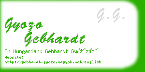 gyozo gebhardt business card